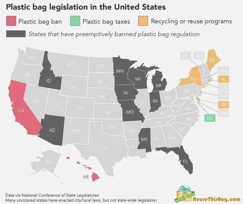 Where are Plastic Bags Banned Around the World? [INFOGRAPHIC