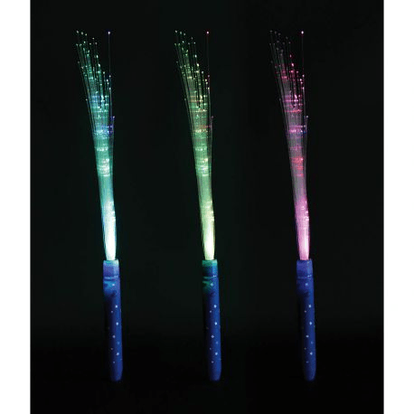 Bâton lumineux à fibre optique (www.hoptoys.fr), 3,90 EUR l'unité