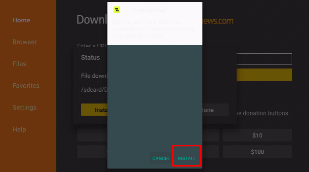One Football APK - Installation Guide For Firestick