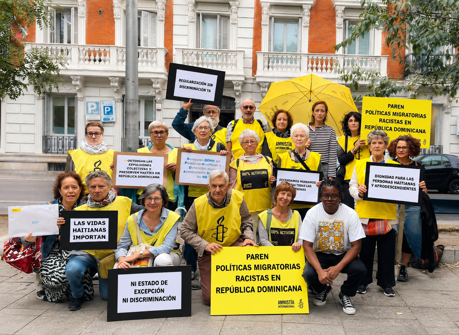 Amnistía Internacional lleva a Madrid sus reclamos contra la política migratoria dominicana, como parte de una campaña internacional iniciada en 2024.