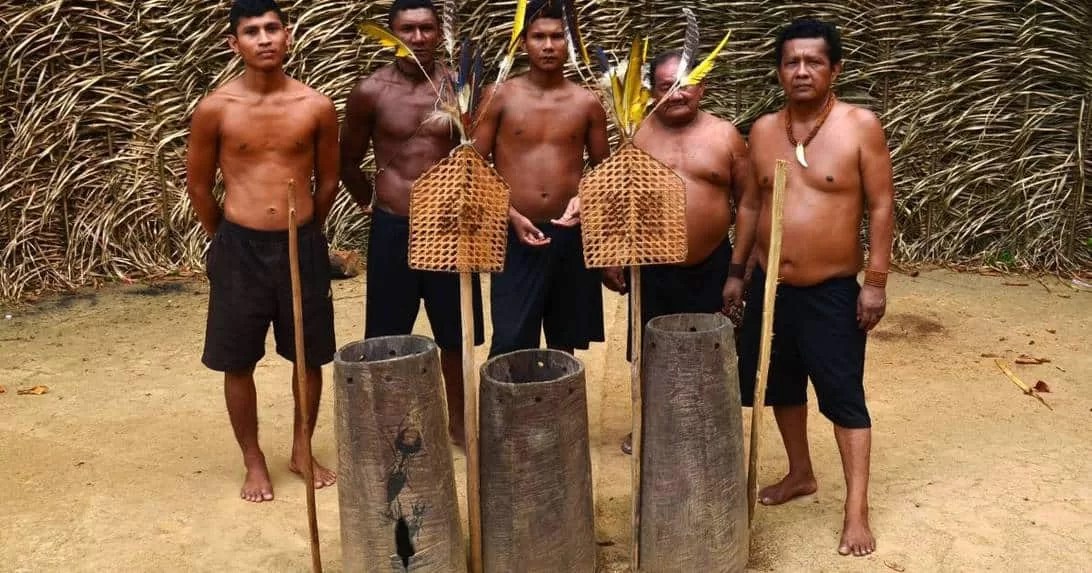 A mens chat in the wilderness - initiation.