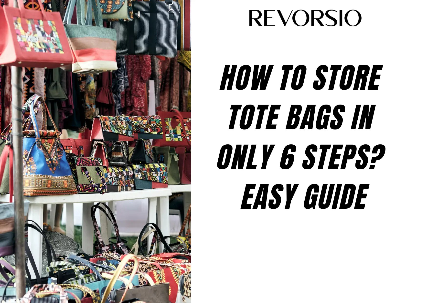 how to store tote bags