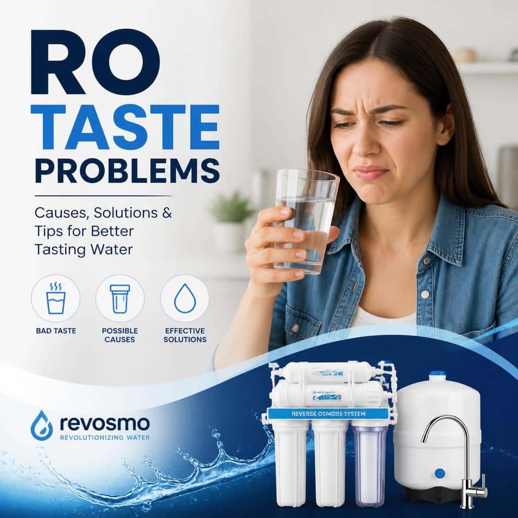 Reverse osmosis system troubleshooting bad tasting RO water