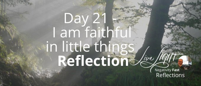 Day 21 reflection