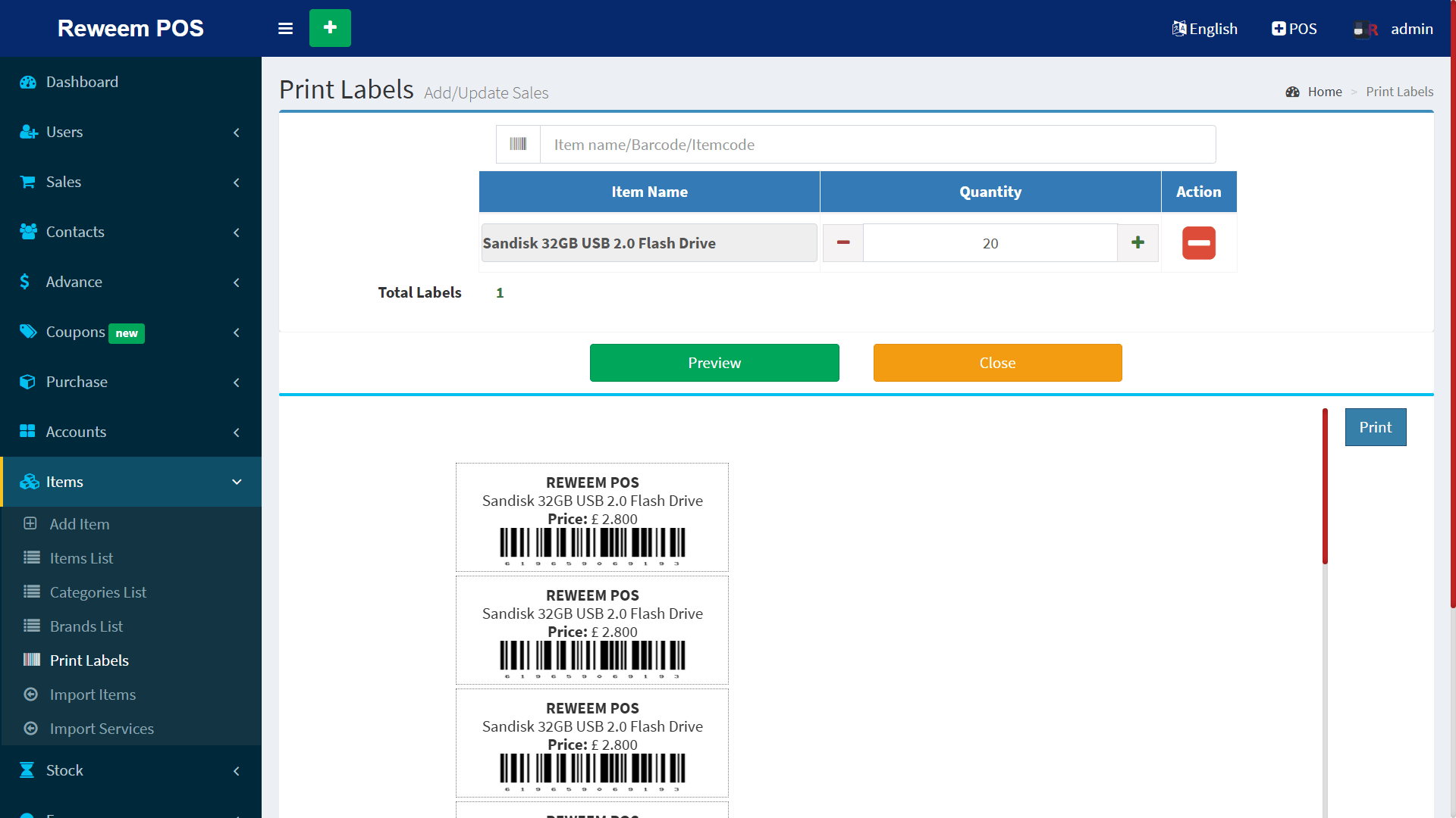 Barcode Printing