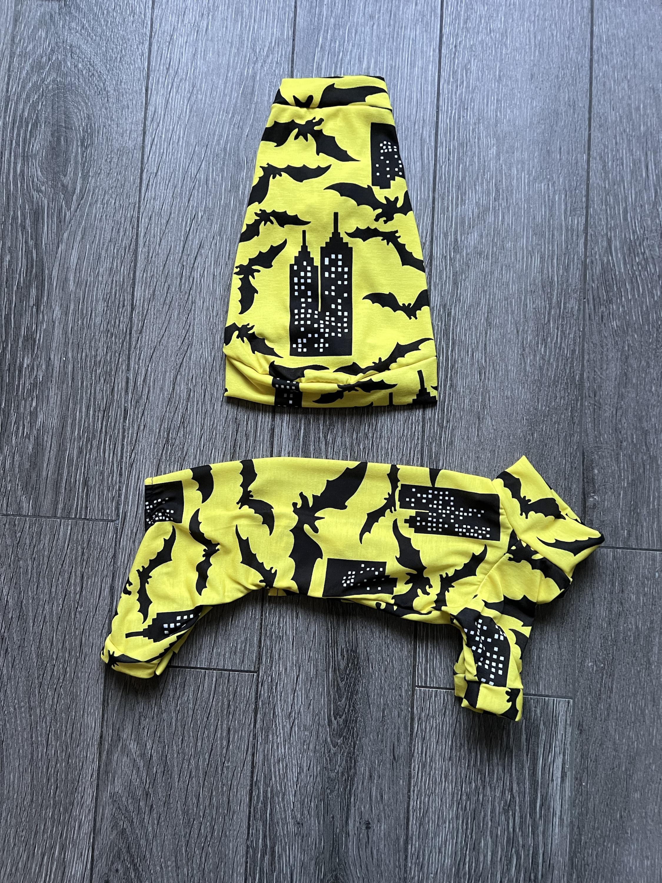 Bats in the city jumper/ onesie for Sphynx/Small pets