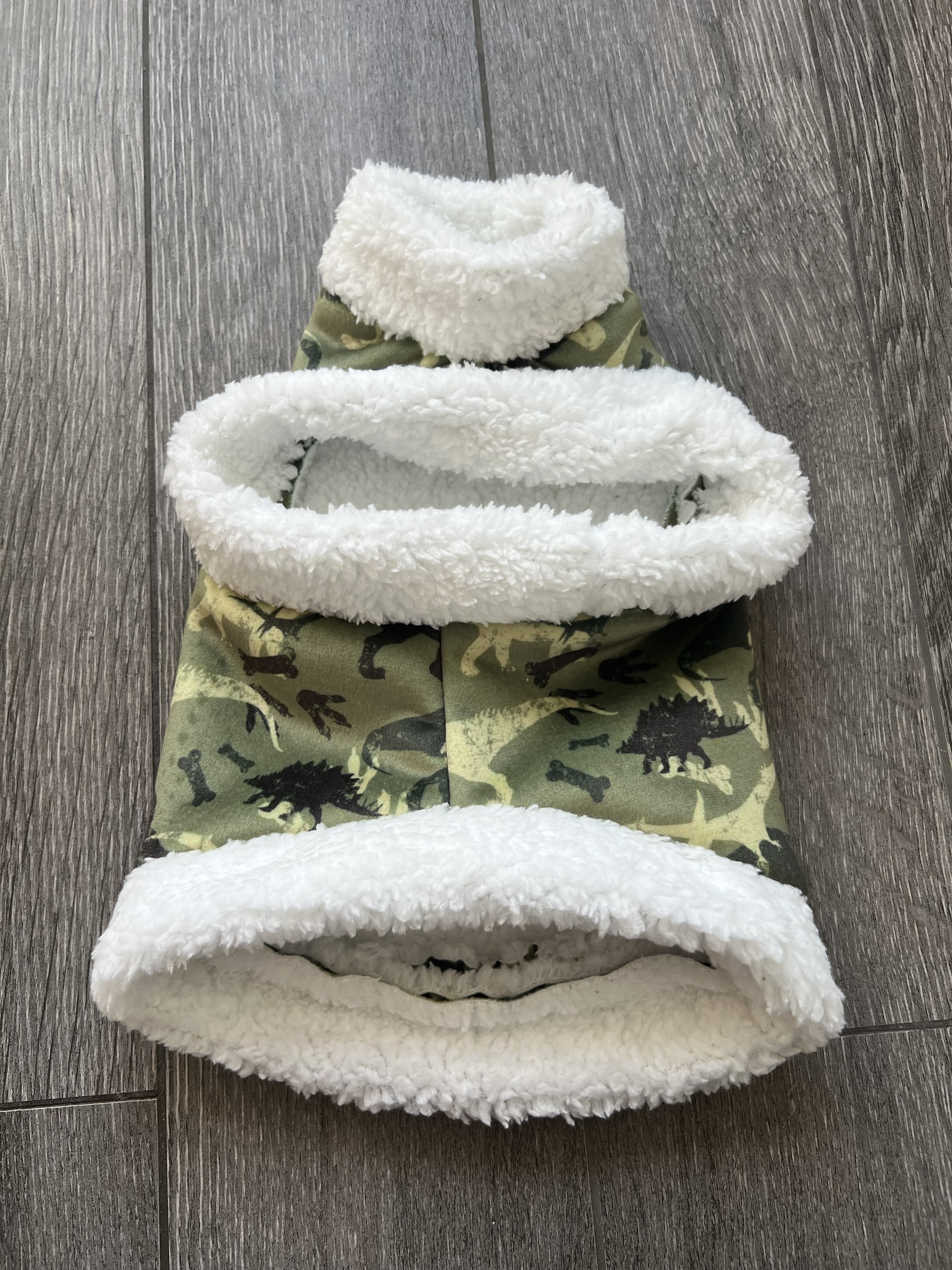 Sherpa and Super Soft Fleece Coat Dinos for Sphynx/Small Pets: imagen 8