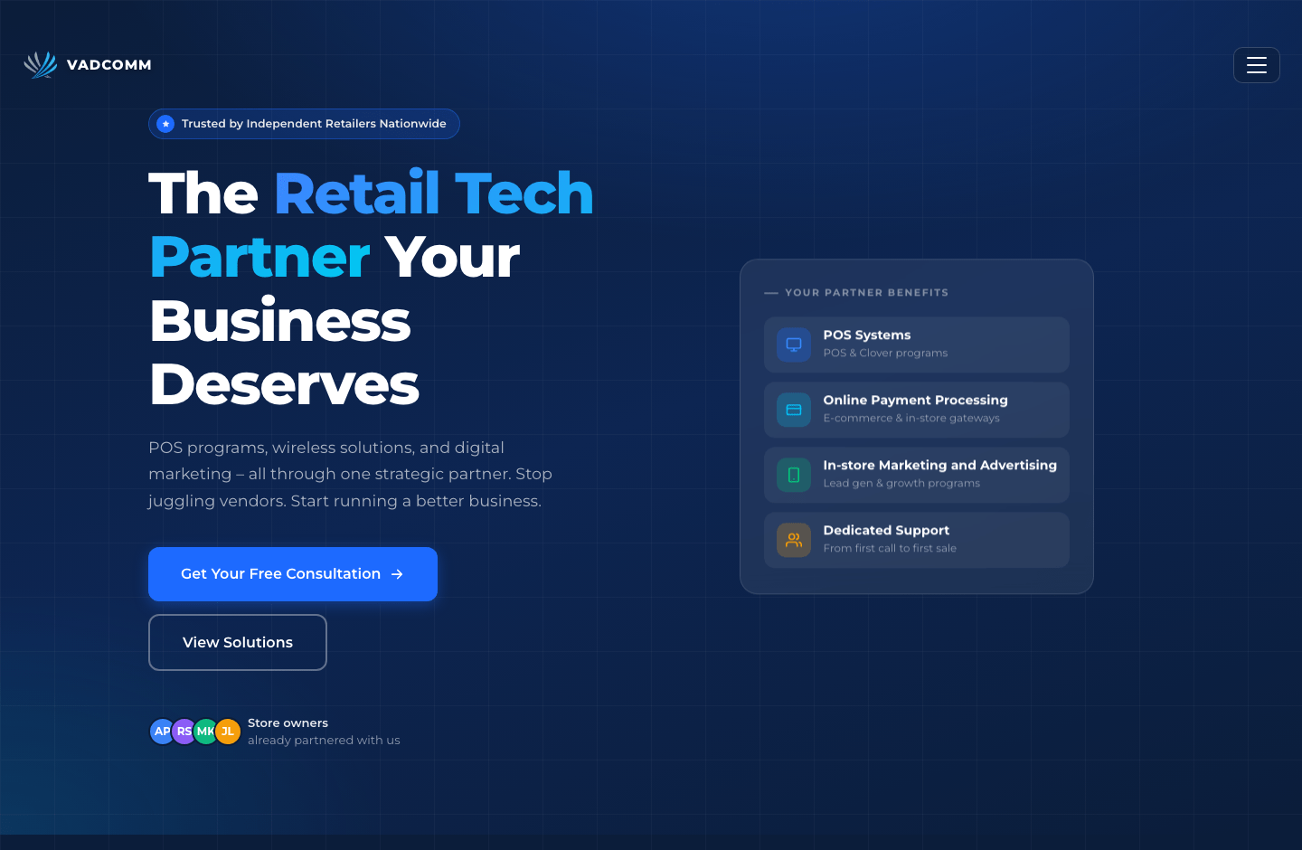 Vadcomm website