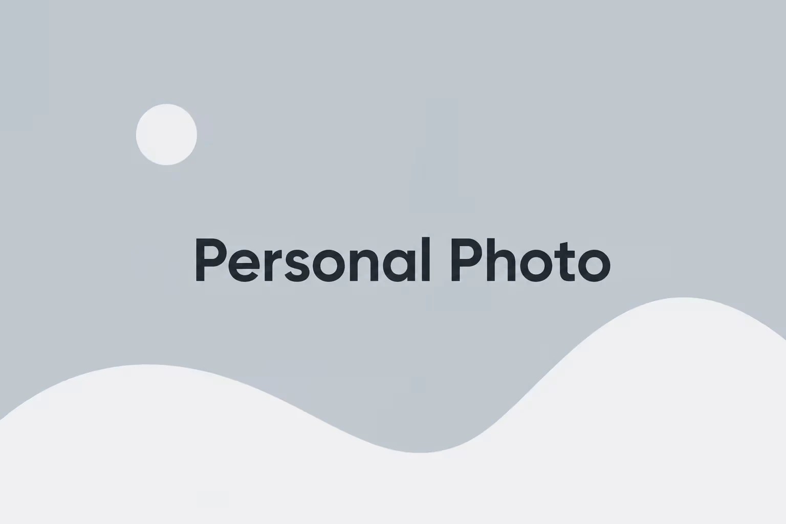 Personal photo placeholder