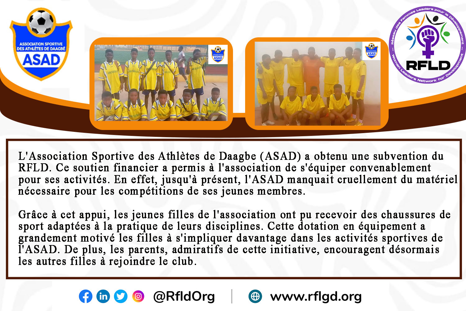 RFLD Subgrantees Testimonies in 2024 (French)
