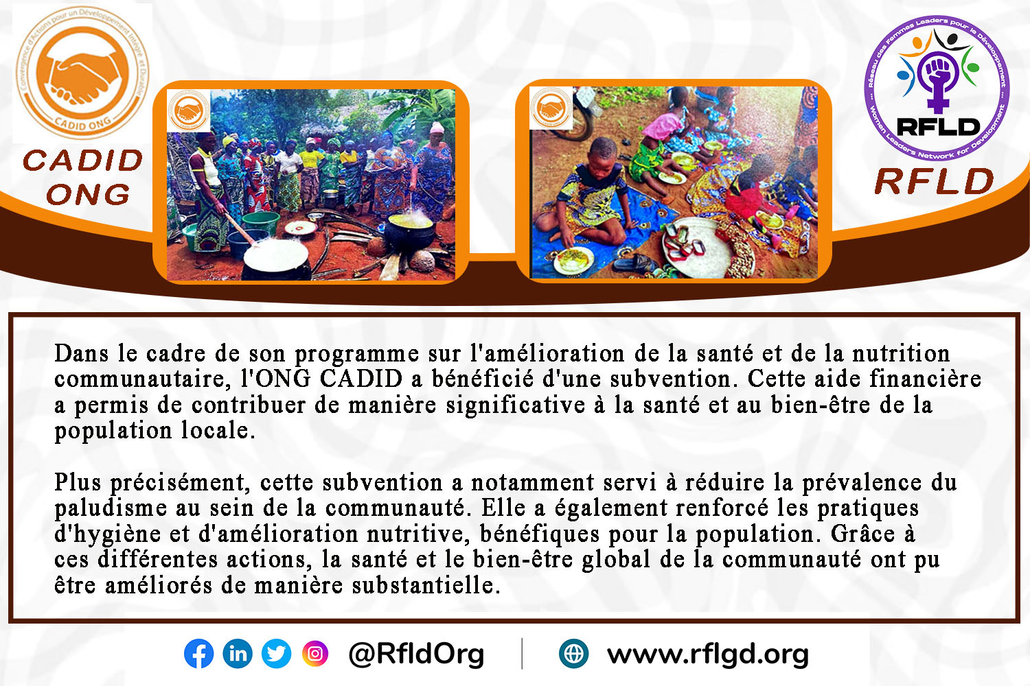 RFLD Subgrantees Testimonies in 2024 (French)
