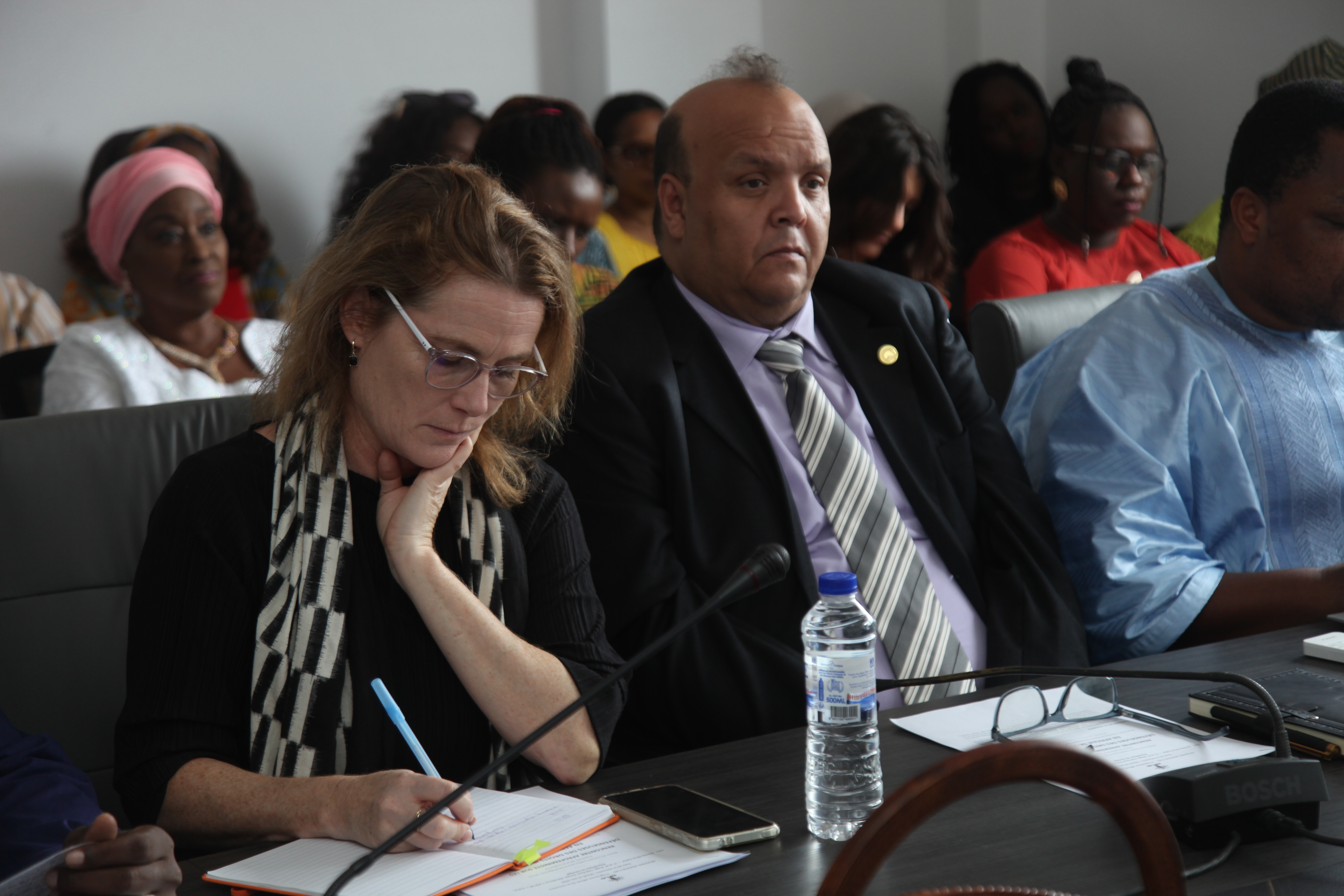 Ambassador Catharina Cappelin speaking at the RFLD Dakar office, 16 June 2026
