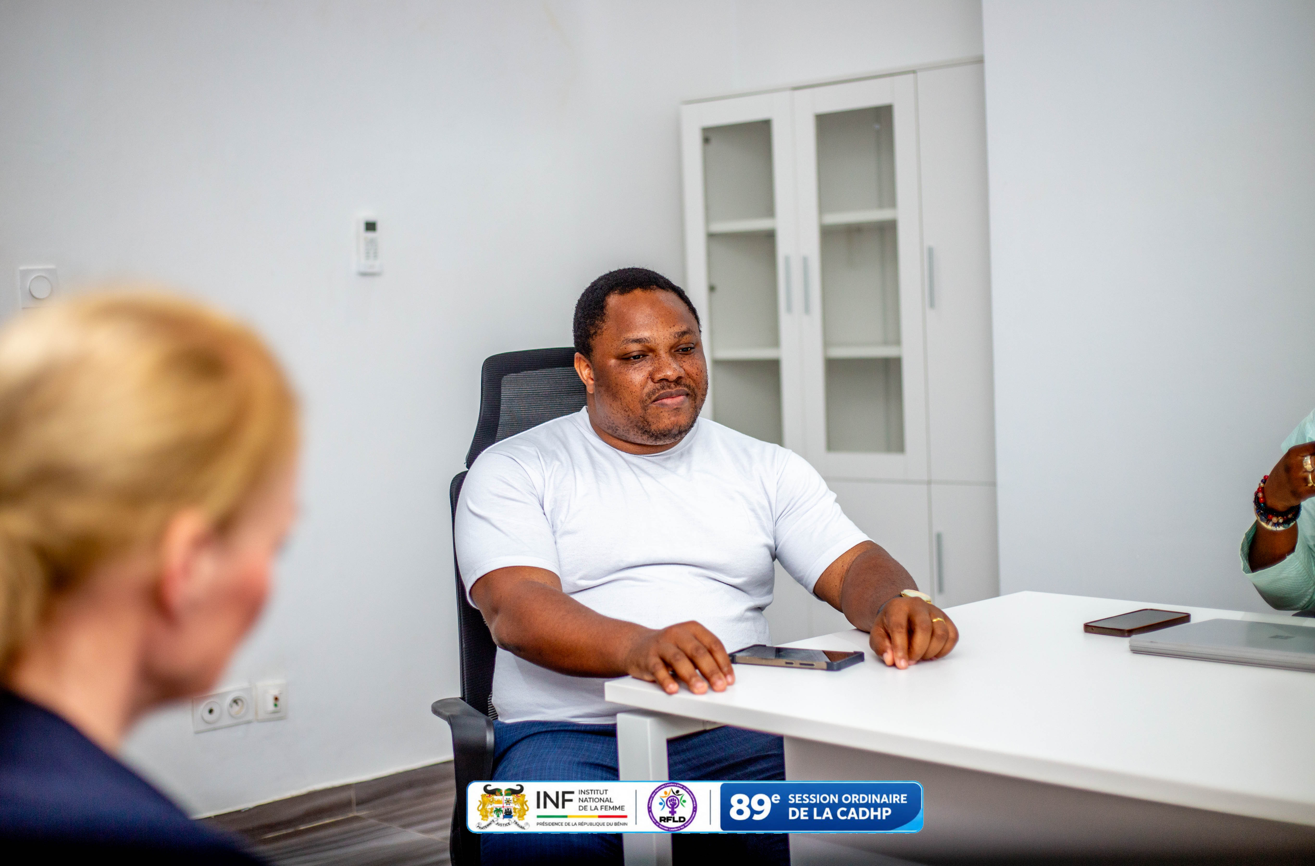 RFLD team member speaking with the GIZ visitor