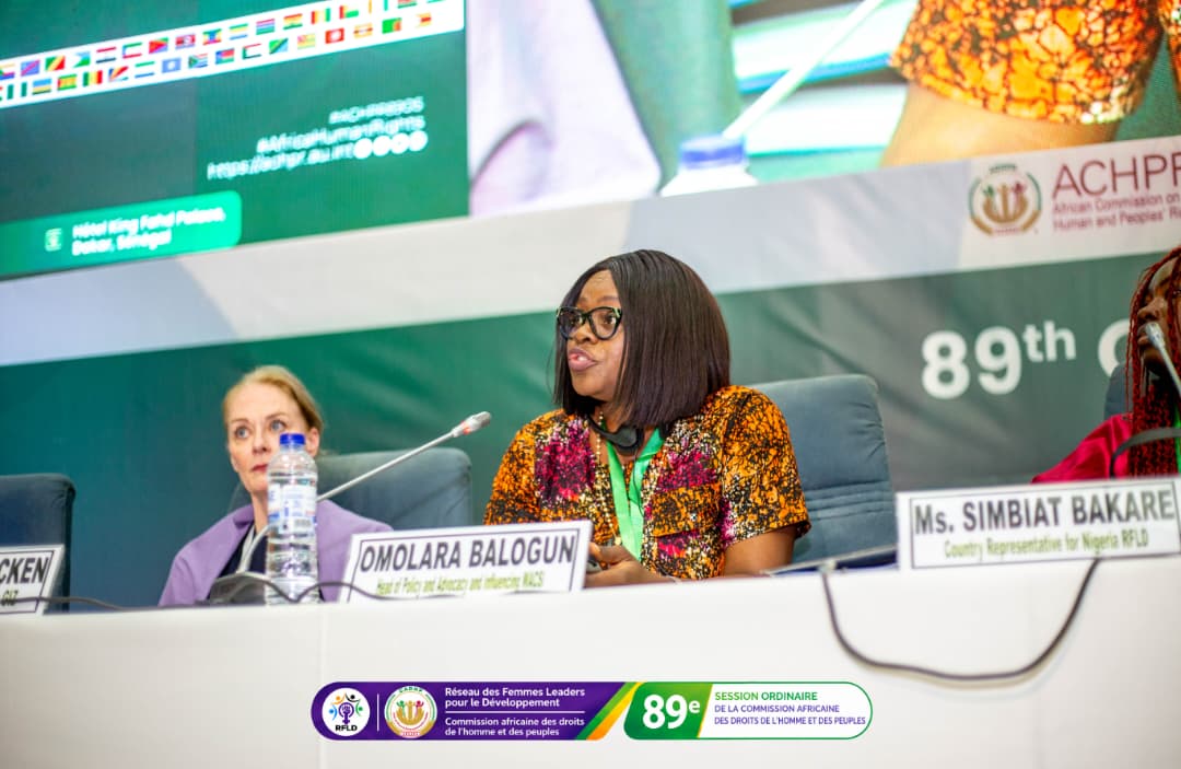 Omolara Balogun, Head of Policy Influencing and Advocacy at WACSI, during her intervention.