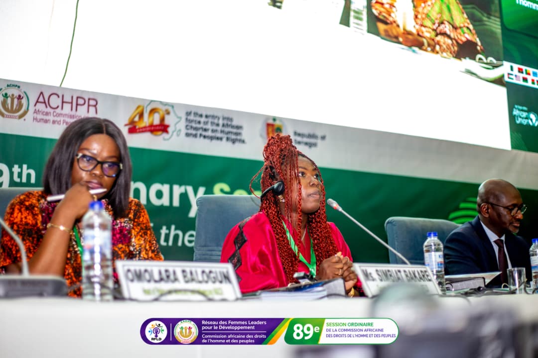 Omolara Balogun (WACSI) and Simbiat Bakare, RFLD Country Representative for Nigeria.