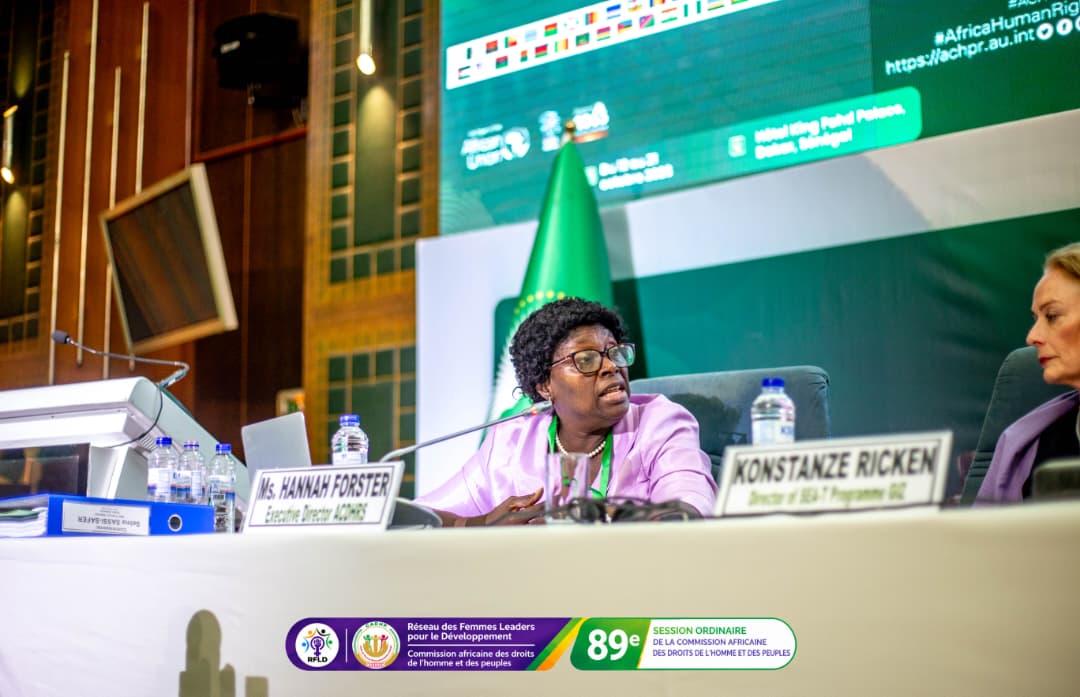 Hannah Forster, Executive Director of the African Centre for Democracy and Human Rights Studies.