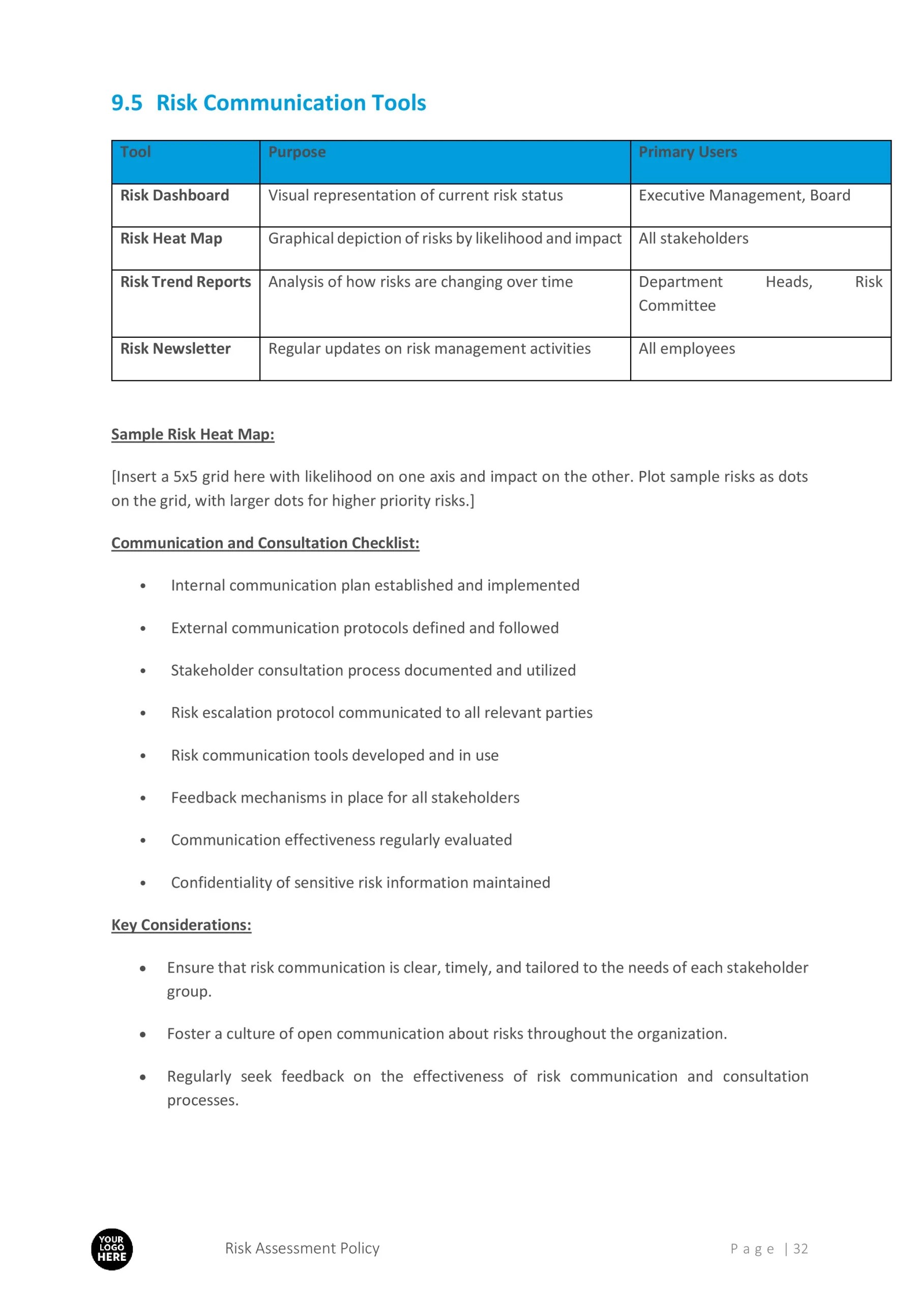 Risk Assessment Process, Policy Template 9 Risk Assessment Process, Policy Template - Image 9