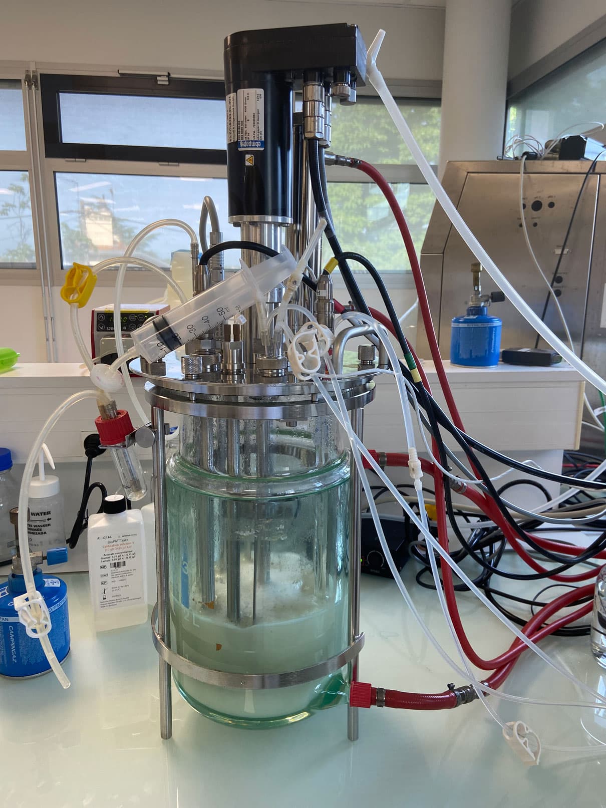 Fig 2: Bioreactor Setup for Sterile Yeast Cultivation.