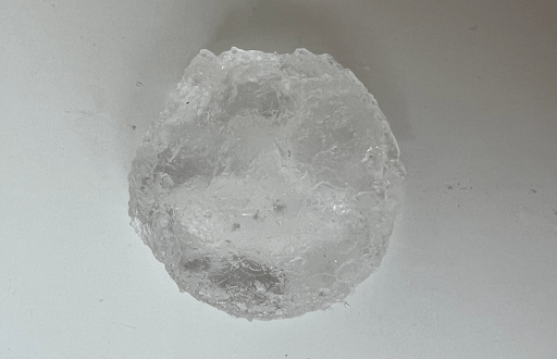 PDMS 1:1 ratio after 24 h testing and removal from the holder.