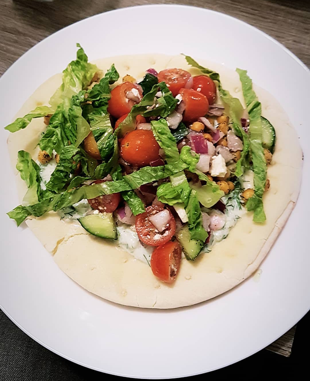 roasted chickpea wrap