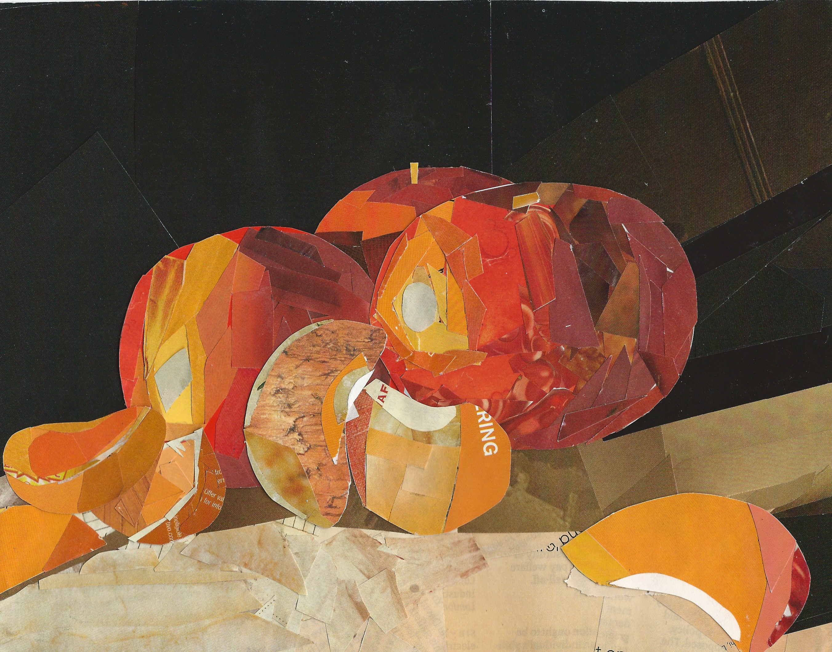 monochromatic collage