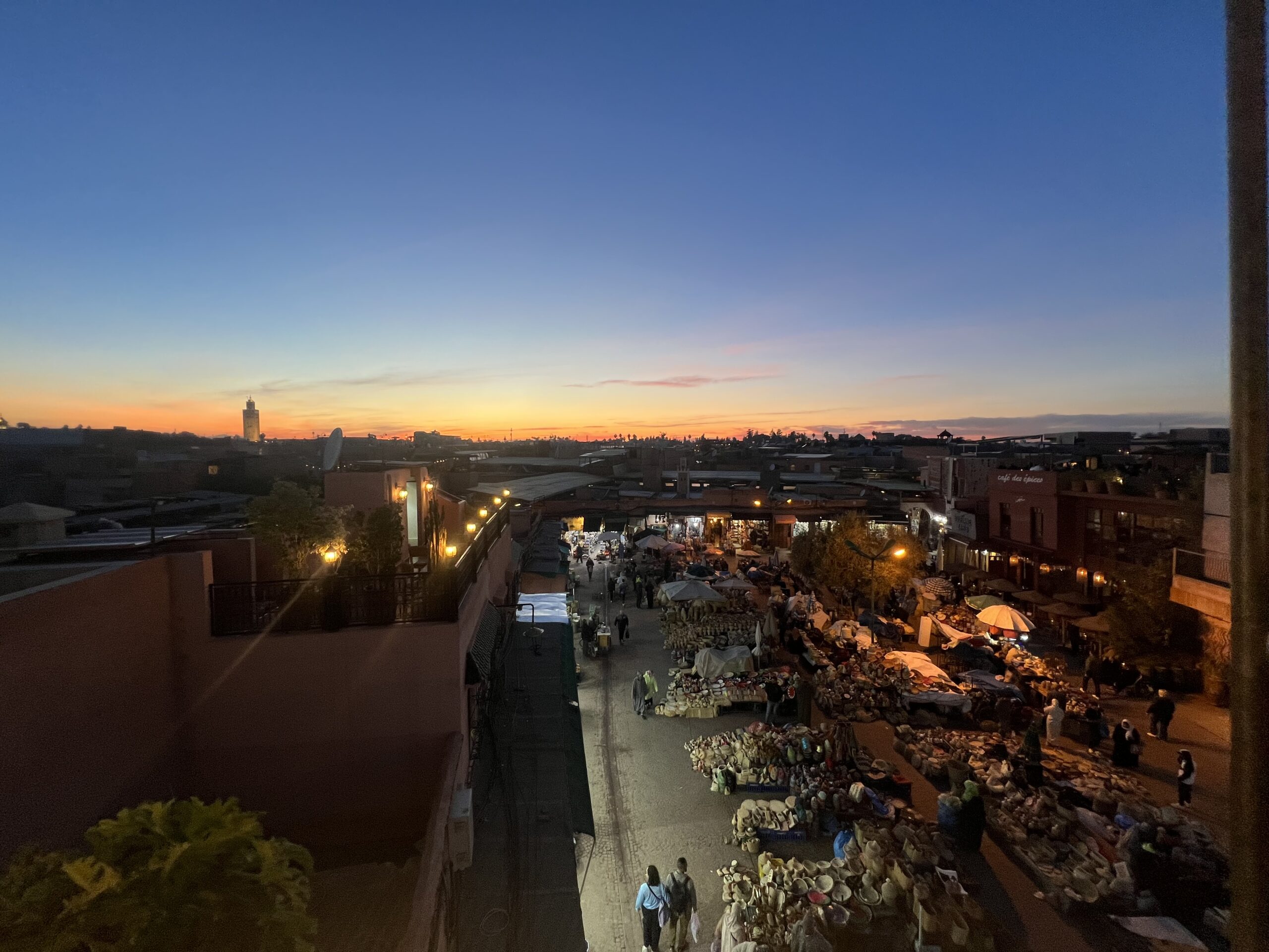 Marrakech median at Night