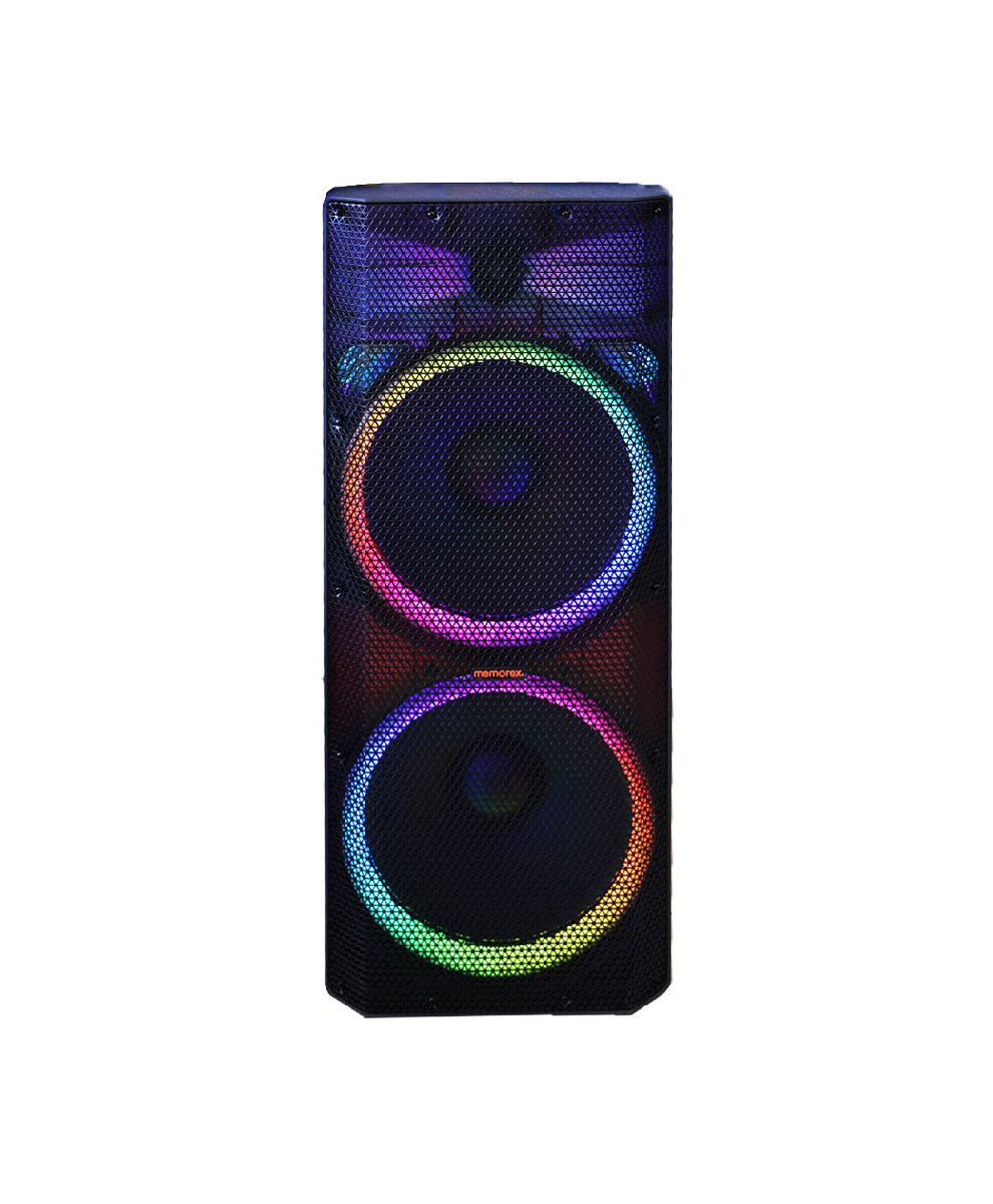 Memorex MX-PS2503 15″ Twin PA Speaker With Lighting - Riaz Computer