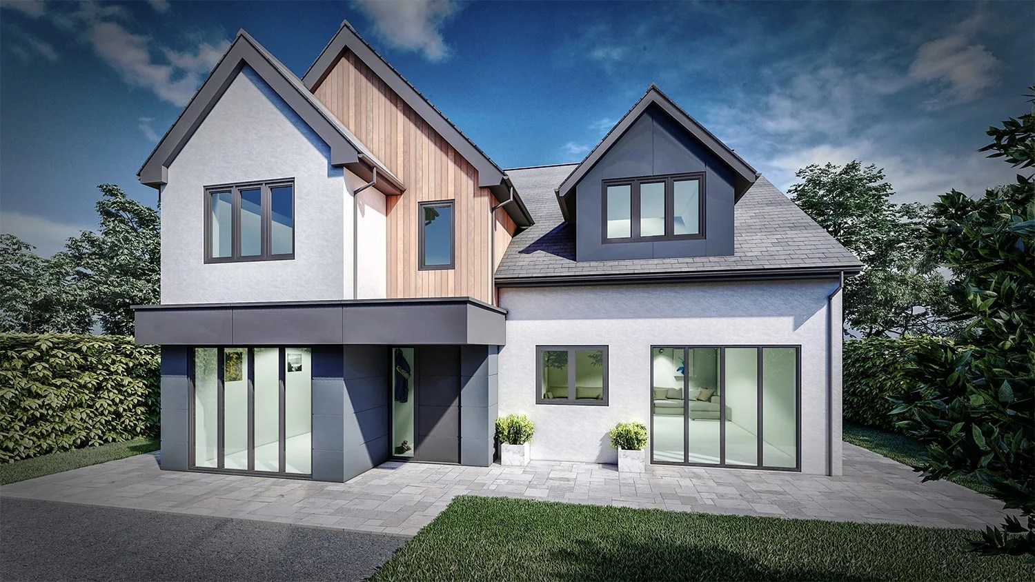 image of an architecture contemporary dwelling