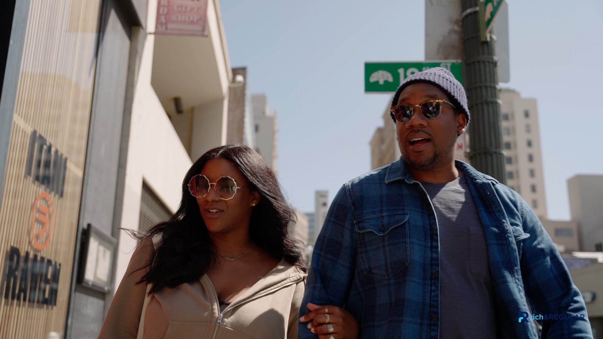 image of a couple walking through oakland