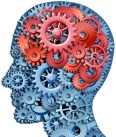 Gears inside of a head