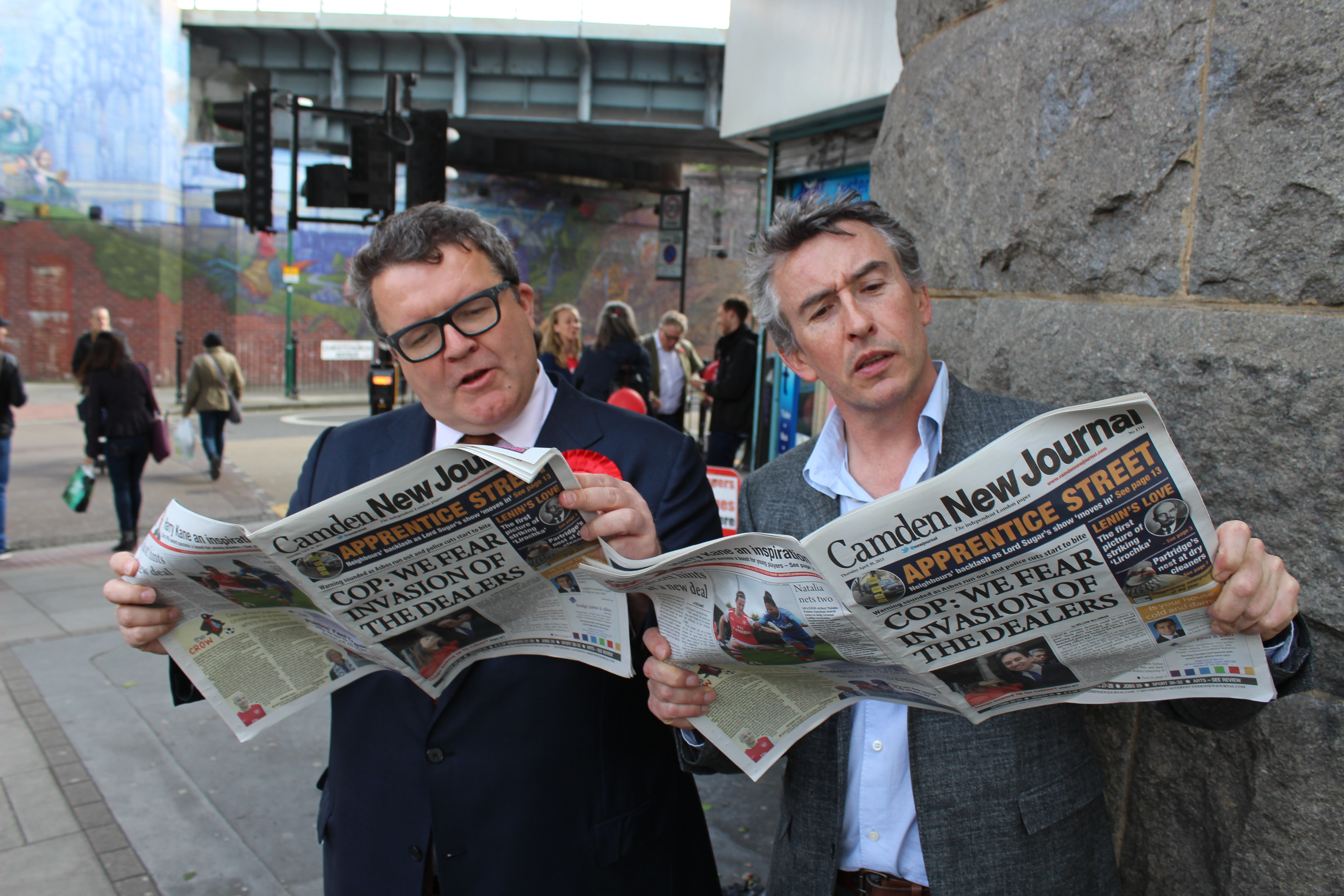 Tom Watson and Steve Coogan can't put the CNJ down for a moment