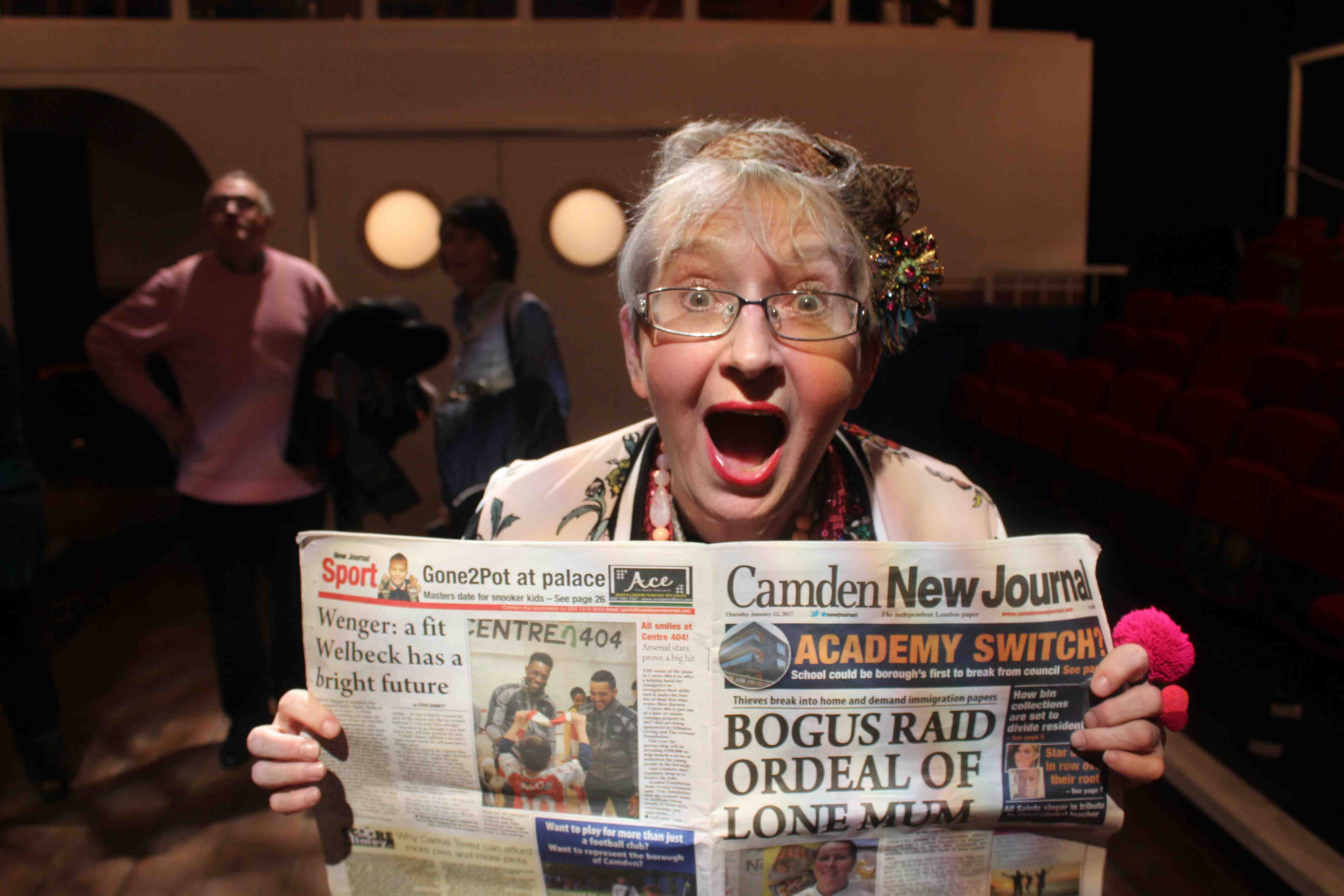 Su Pollard: Excited.