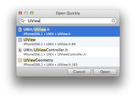 Open Quickly...
