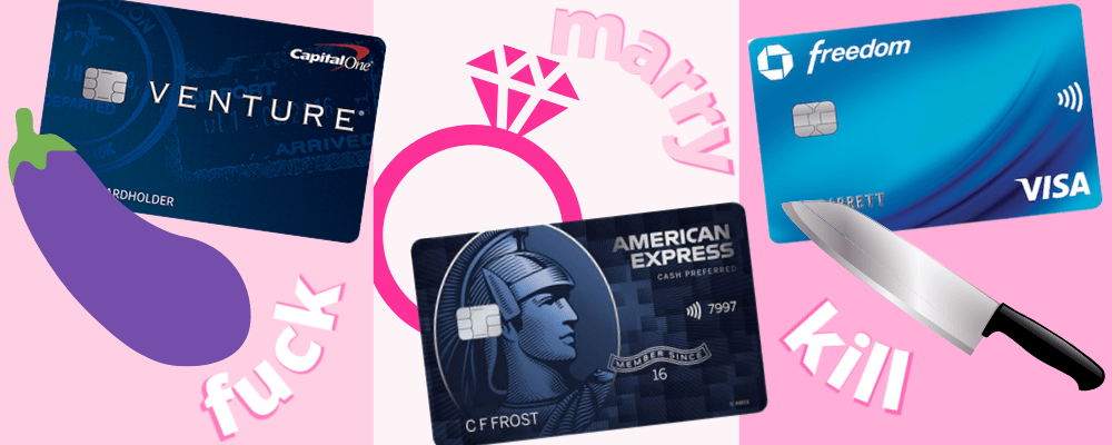 capital one venture card vs amex blue cash preferred vs chase freedom credit card