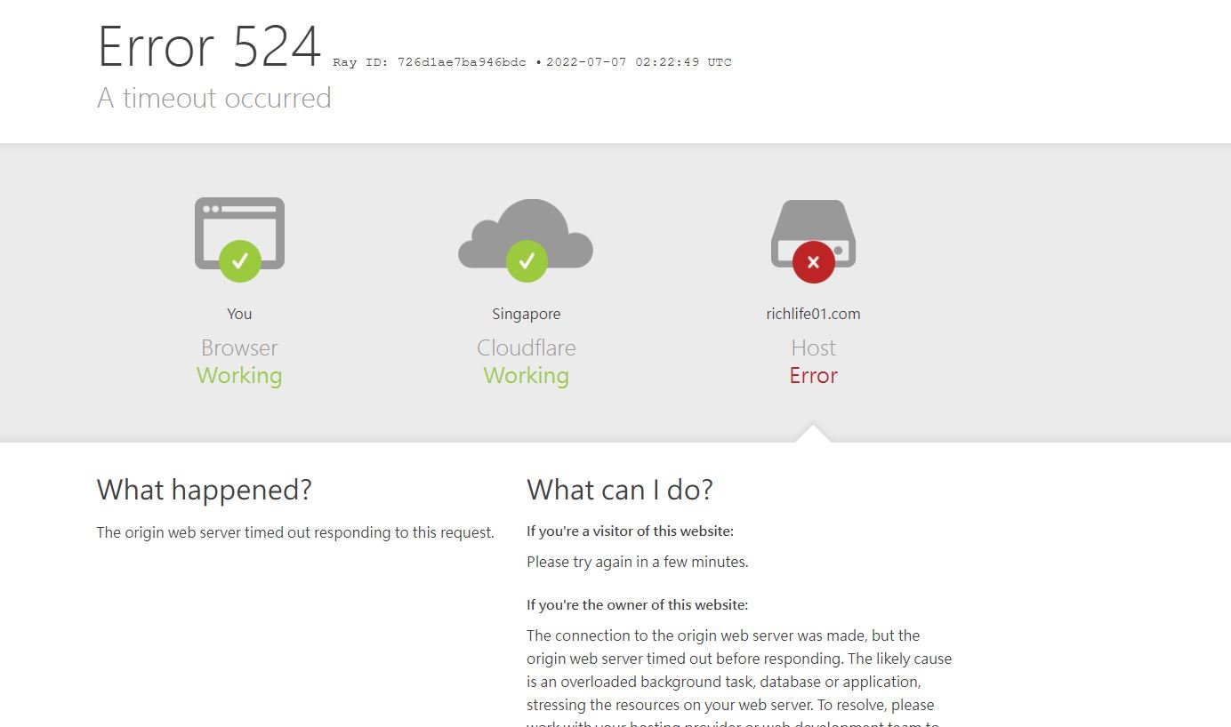 Read more about the article WordPress網站掛點 | Error 524 | Internal server Error 500處理 | Bluehost客服經驗分享