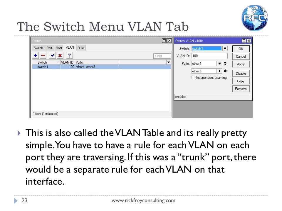 Using VLANs on RouterBOARDs (24)