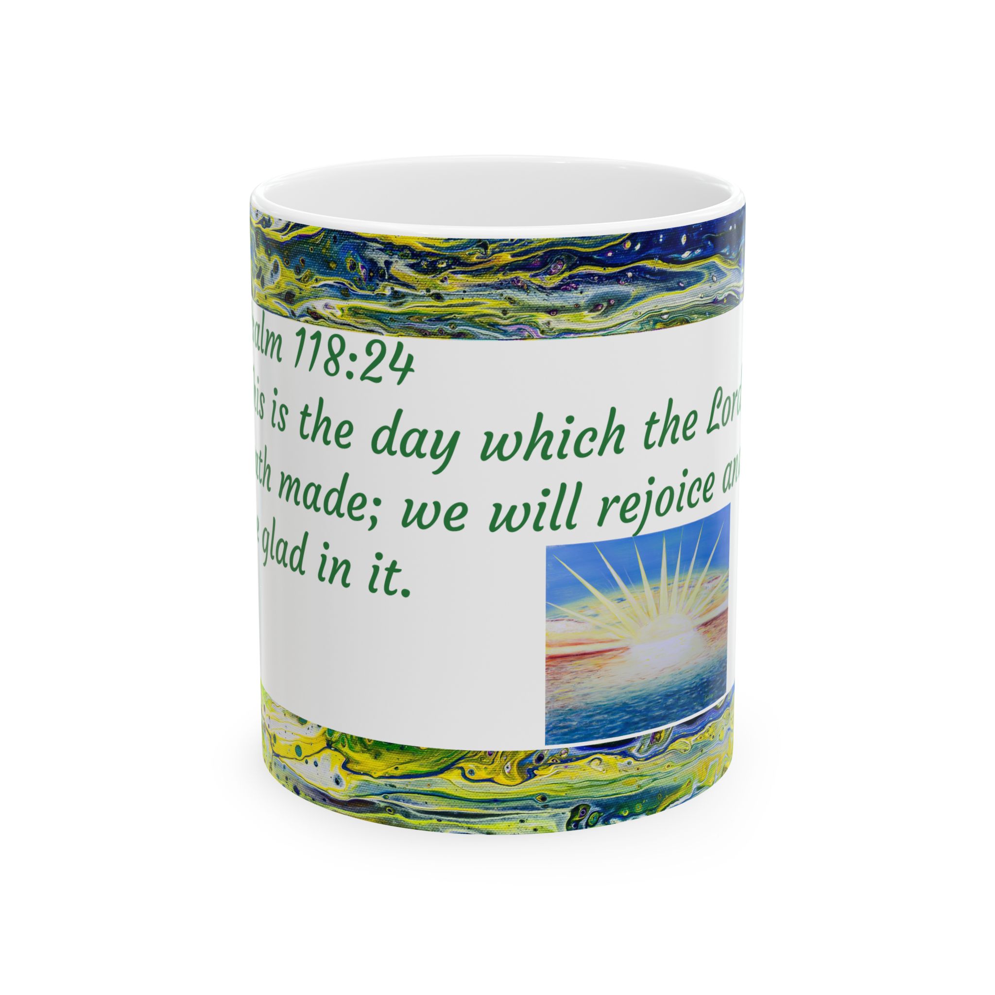Bible Verse Ceramic Mug Psalm 118:24