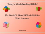 32 World S Most Difficult Riddles With Answers Riddle Joy Quotes
