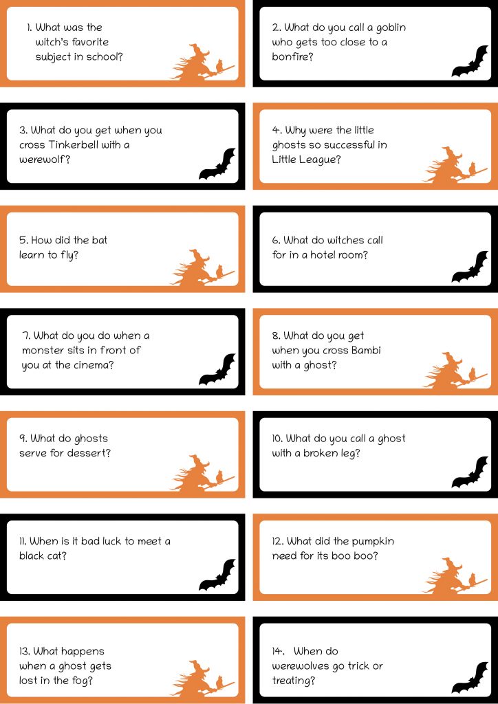 printable halloween riddles and puzzles free jokes 2021