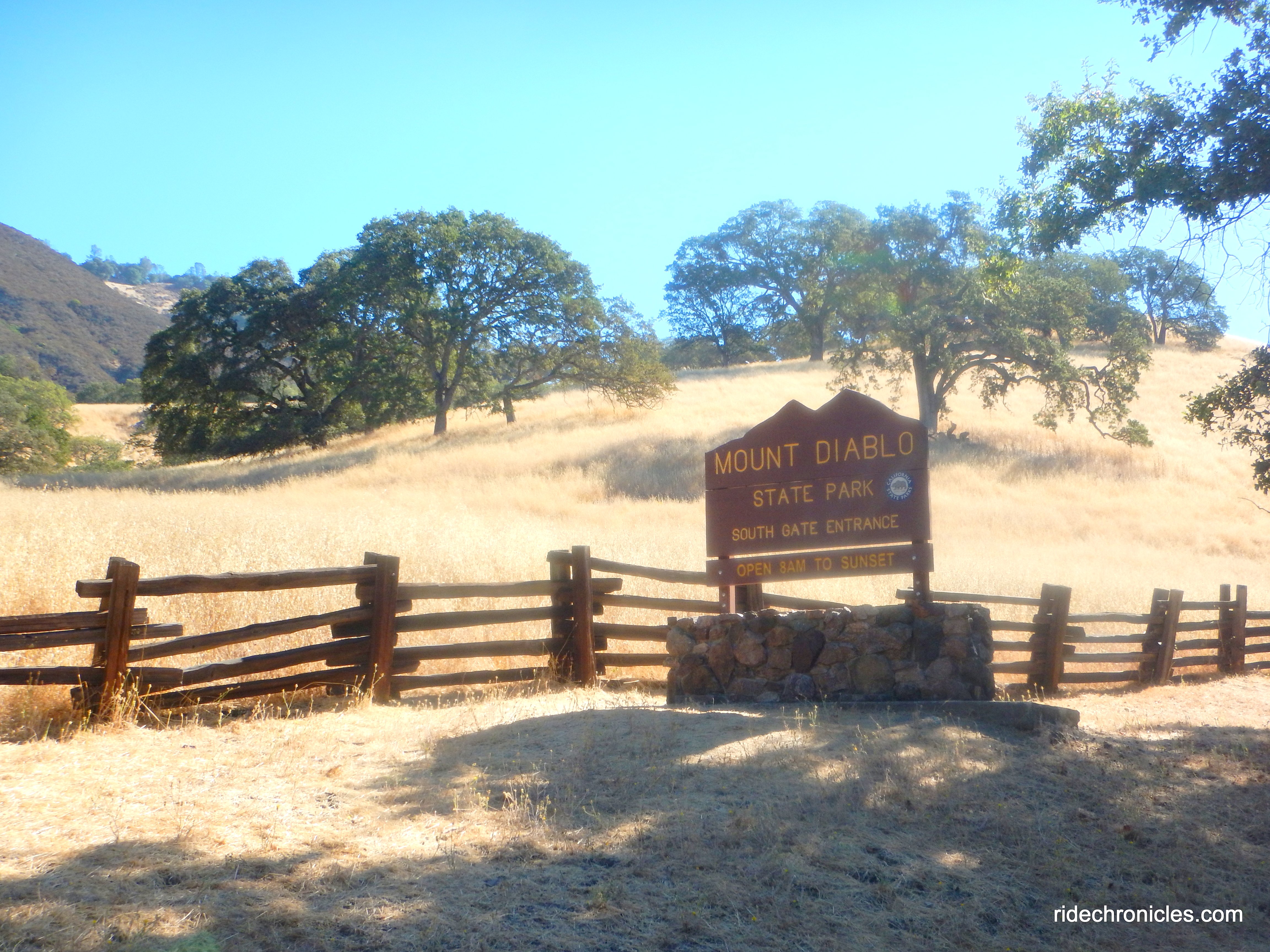 mt diablo south gate entrance