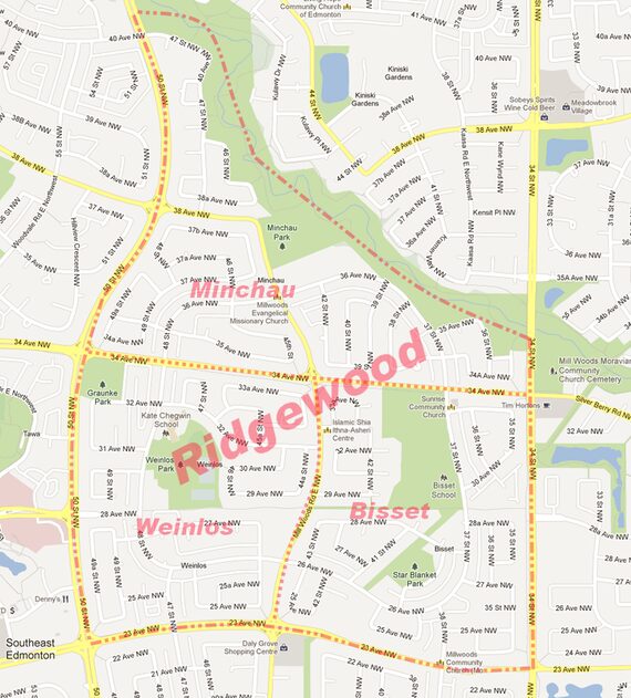 About Us Ridgewood Community League Ridgewood Map 
