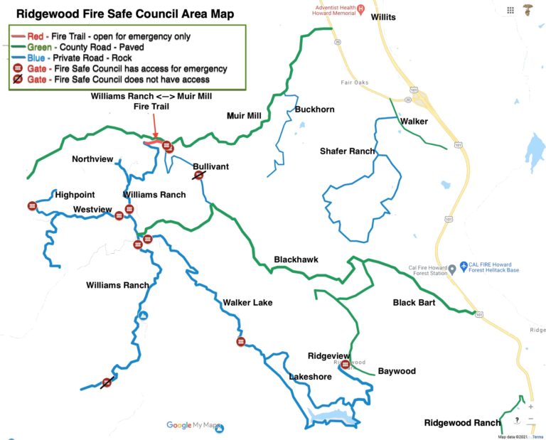 Map Of Ridgewood Evac Map 768x619 