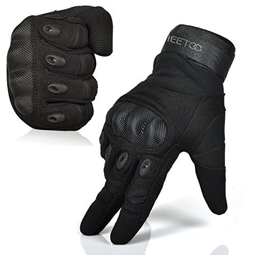 FREETOO® Mens Tactical Gloves Hard Knuckle Full Finger Adjustable