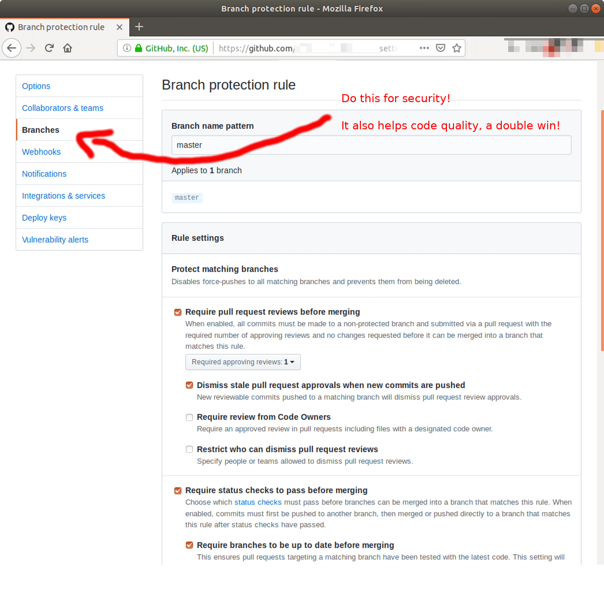 Restrict Who Can Push To Matching Branches On Github
