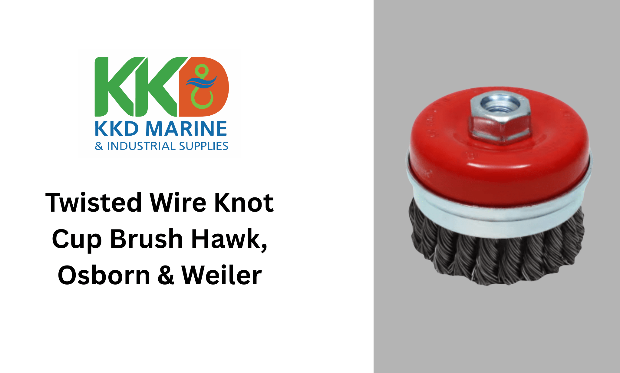 Twisted Wire Knot Cup Brush Hawk, Osborn & Weiler