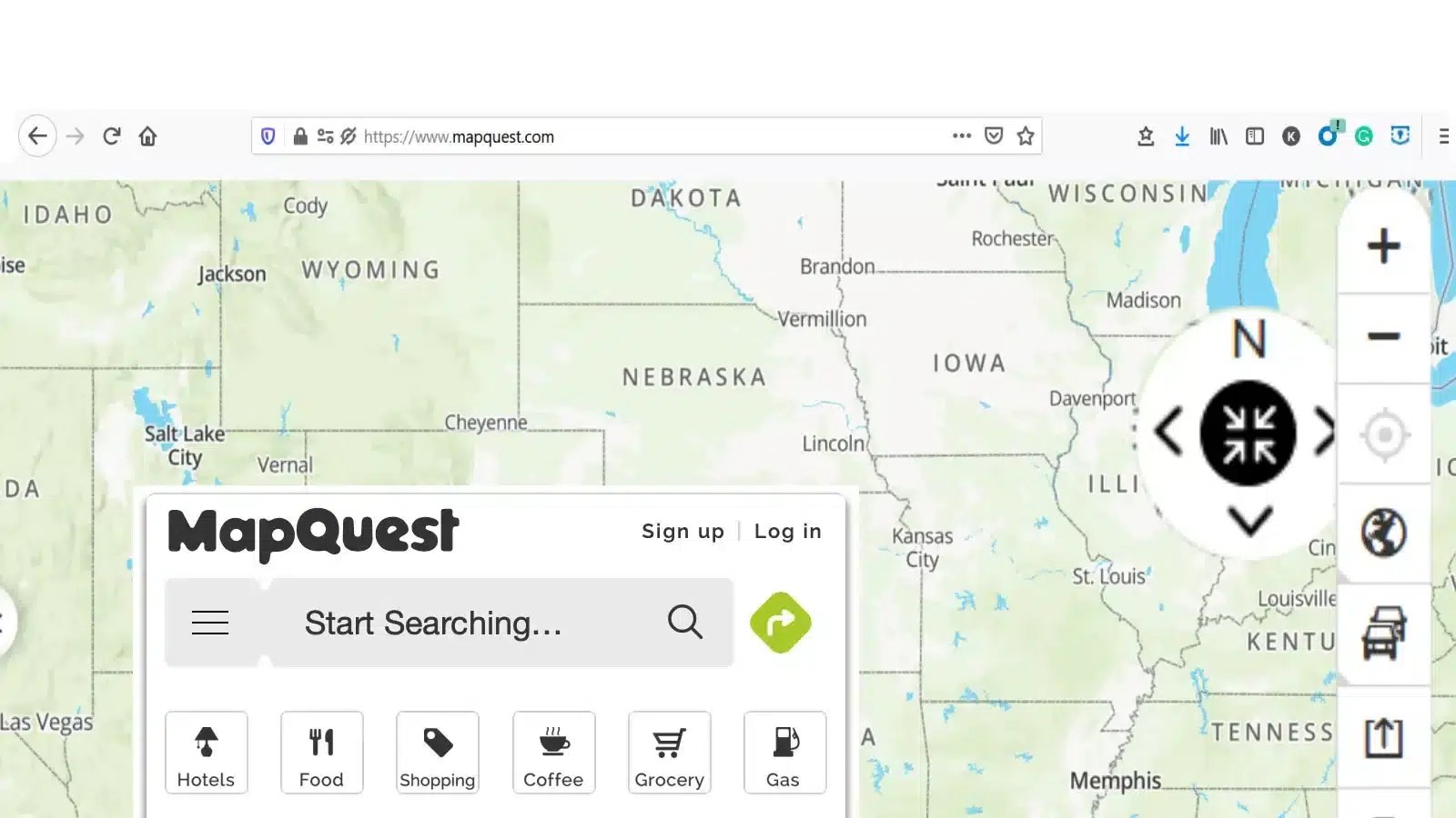 MapQuest Maps Directions Right360 Startpage Tile Travel Map Quest.webp