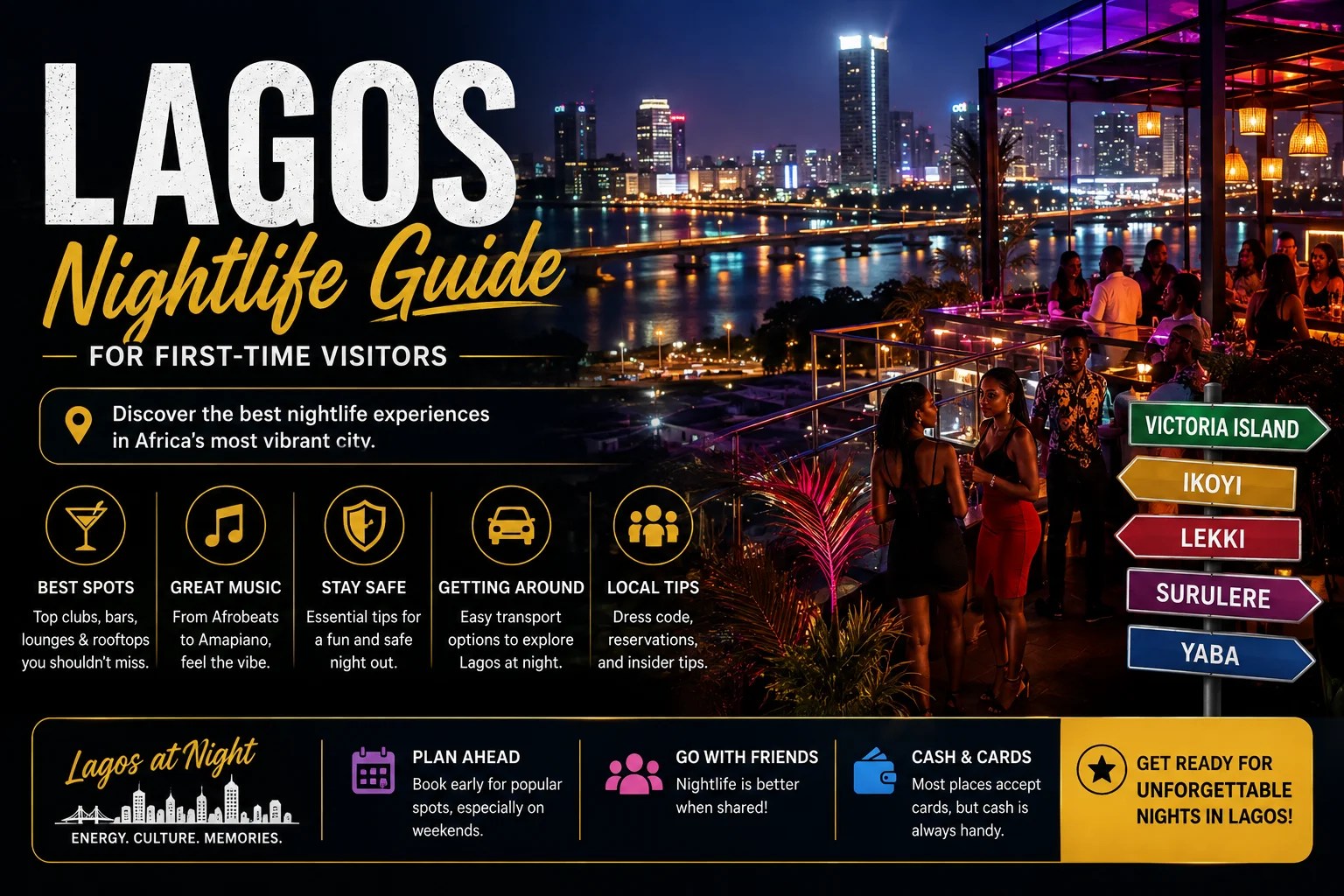 Lagos Nightlife Guide for First-Time Visitors: Best Places, Tips and Things to Do After Dark