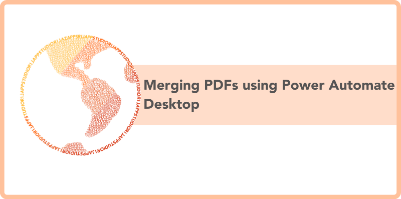 A globe on the left with text on the right.