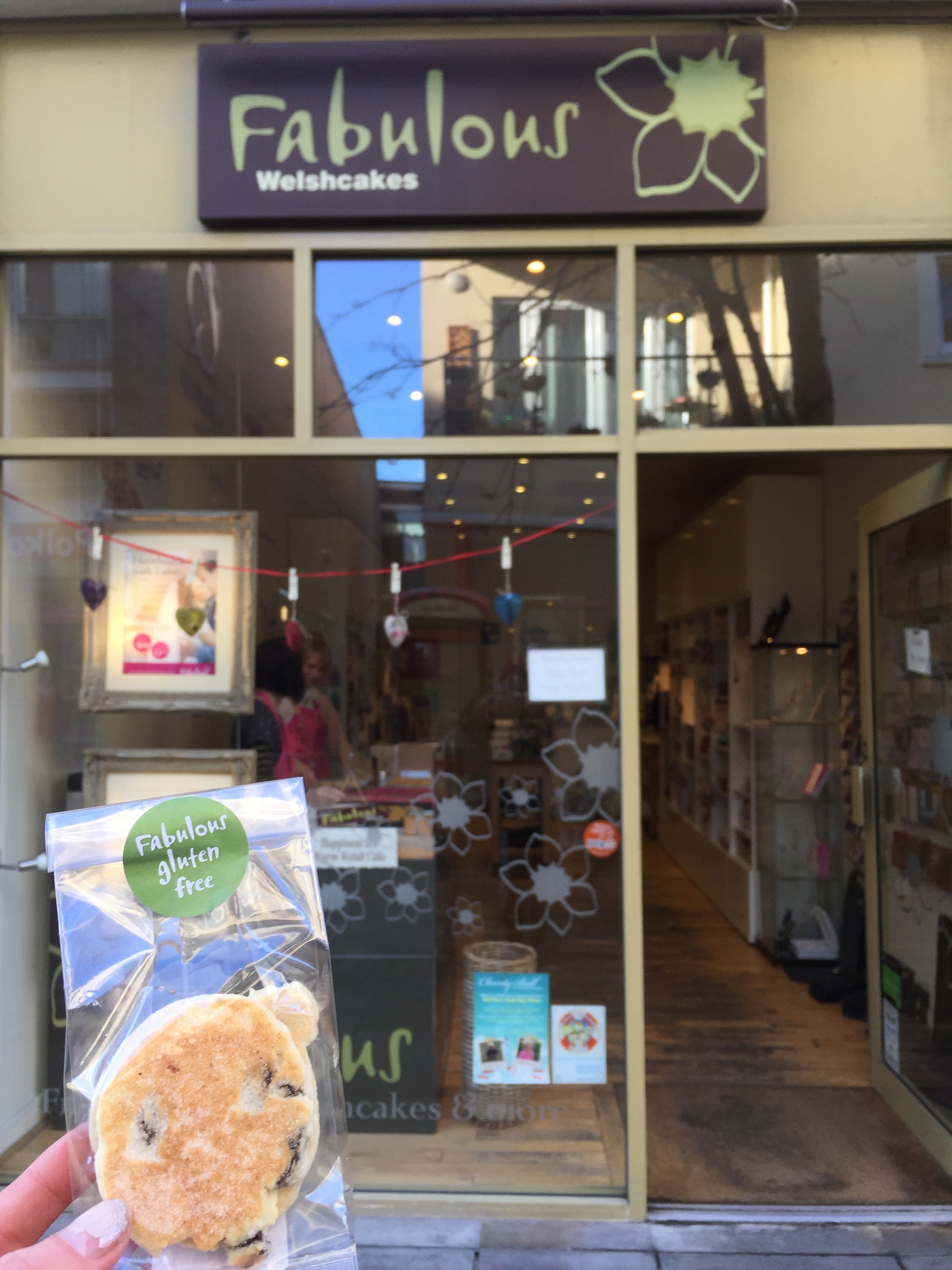 where i got my gf welsh cakes with raisins for the second time