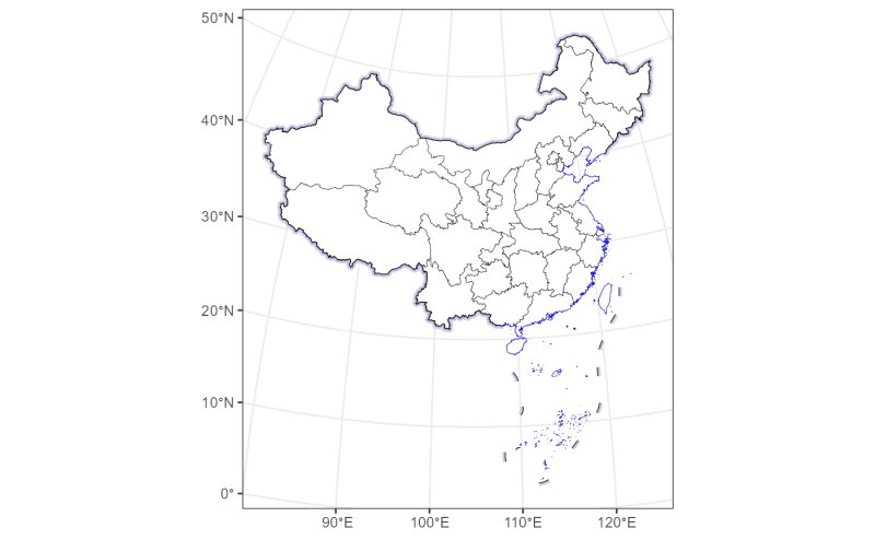 Customizable China Map Visualizations Ggmapcn - Best Vintage Arts in Mobile